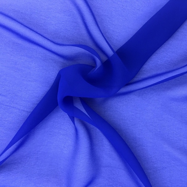 Chiffon Fabric Royal Blue